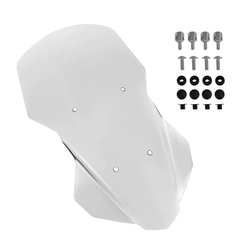 Windschild Windabweiser Für Motorrad-Windschutzscheiben Für Yamaha Tracer 700 Tracer 7 (2020–2022) Verstellbarer Windabweiser Mit Spoiler Verkleidung(Transparent)
