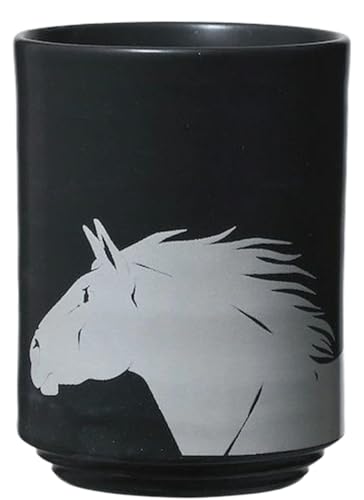 大堀相馬焼 松永窯 KACHI-UMA01 by安藤健浩 二重湯呑み [07461-0138]