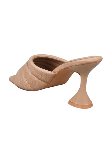 Image of SilverArrow Chunky Spool Heels Comfortable & Trendy Party Block Heel Sandals For Women