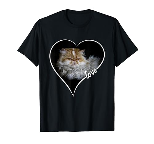 Regalos para amantes de las mascotas I Love My Persian Cat Camiseta