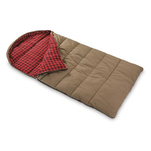 Guide Gear Canvas Hunter bolsa de dormir doble para 2 personas, 0 grados, algodón resistente, para adultos y niños, liviana y portátil para camping y senderismo miniatura 2