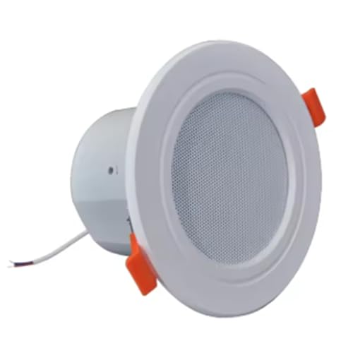 Hfgdnchva Altavoz de Techo de 3 Pulgadas para el Hogar, 10 W, Resistente A la Humedad, de Rango Completo, con Cubierta, de Audio Moderno para el Hogar, Color