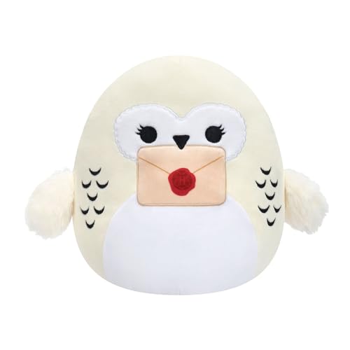 Squishmallows Original Harry Potter 8-Inch Hedwig Holding Letter Plush - Ultrasoft Official Jazwares Plush (Little)