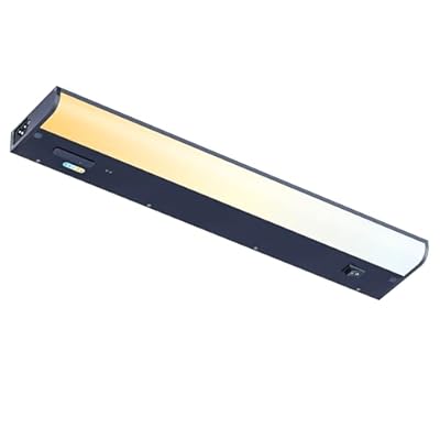 LAMPAOUS Under Cabinet Lighting Hardwired 120V 5CCT Color Selectable, Sensor Activated Workbench Light, Dimmable Under Cabinet Lights for Kitchen, Office, and Desk (18 INCH 1PACK)