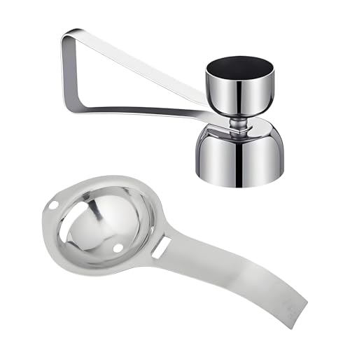 DDEDDE 2-in-1 Egg Cracker Topper & Egg White Separator Set