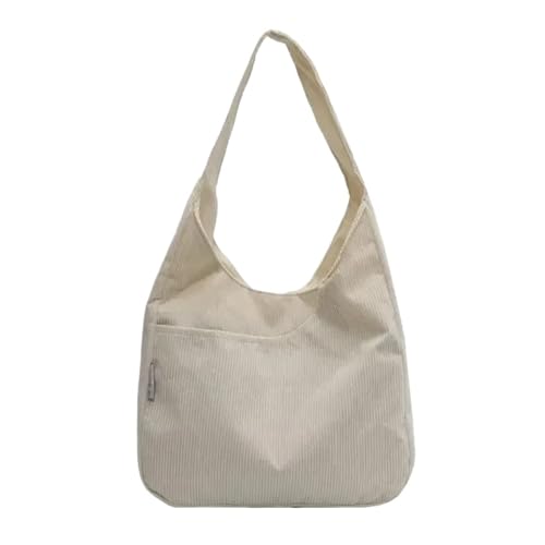Canvas Shoulder Women's Tote Bag Corduroy Simple Casual Large Capacity Designer Handbags