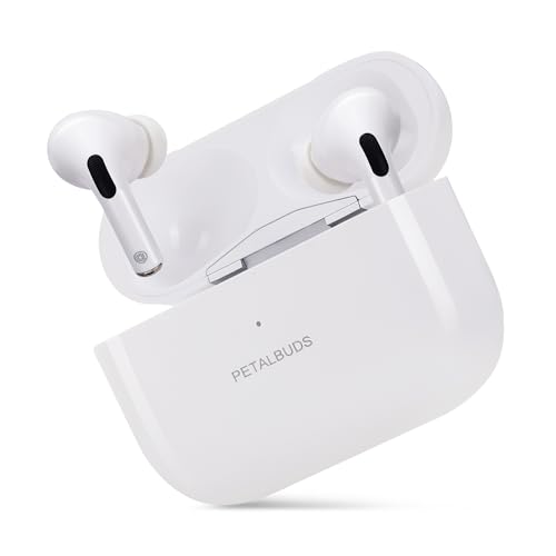Image of Wireless in Ear Earbuds with Mic, 12.4mm Drivers, Playback:Upto 48hr case,4-Mic Design, Smooth Touch Controls Lightning Port Charging IPX5 Rating [White]