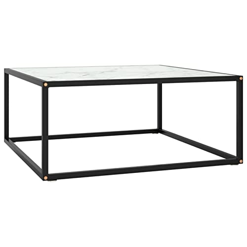 Table basse retro en marbre blanc pour un salon chaleureux