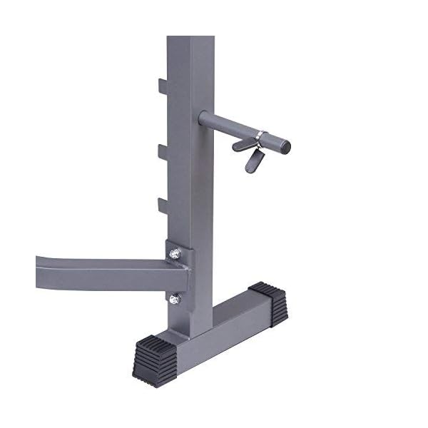 Body Champ Olympic Weight Bench, Workout Equipment for Home Workouts, Bench Press with Preacher Curl, Leg Developer and Crunch Handle At Dark Gray/Black, BCB5860