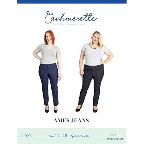 Cashmerette Ames Jeans Sewing Pattern for Women Cover