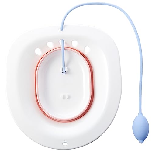 Ipetboom Postpartum Care Sitz Bath for Women Relief Portable Foldable Comfortable Hip Bath Pink