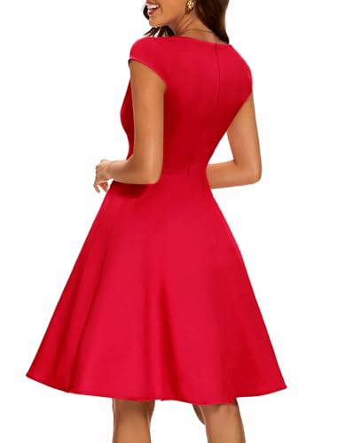 Image of Bbonlinedress Women Short 1950s Retro Vintage Cocktail Party Swing Dresses