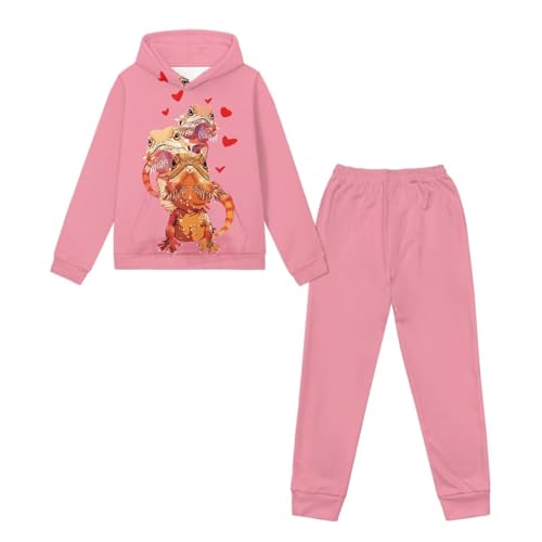 Gomyblomy Girls Sweatsuit Set 2 Piece Long Sleeve Sweatshirt and Sweatpants Kids Athletic Tracksuit Casual Jogger Sets3