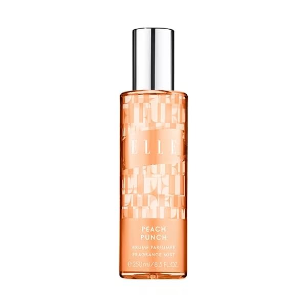 ELLE Peach Punch Body Mist 250ml | Tangerine, Jasmine, Sandalwood Notes | Long Lasting Perfume For Women-picture-10