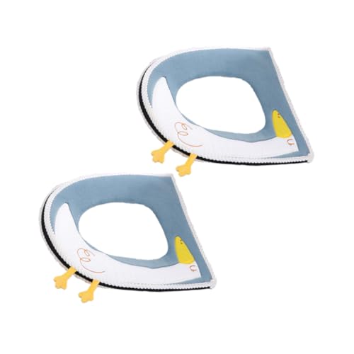 Abaodam 2 Piezas Alfombrilla De Baño Almohadillas Para Cubrir El Asiento Del Inodoro Cubierta Del Asiento Del Inodoro Del Baño Acrílico Sky-blue