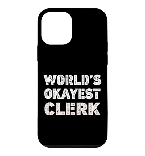 World's Okayest Clerk ��������X�� �X�}�z�P�[�X iPhone 12 mini �p