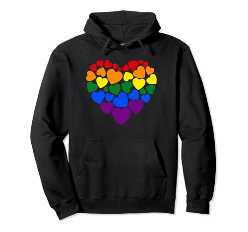 Süße Gay Pride Hearts LGBT, Rainbow Hearts, Gay Pride Pullover Hoodie