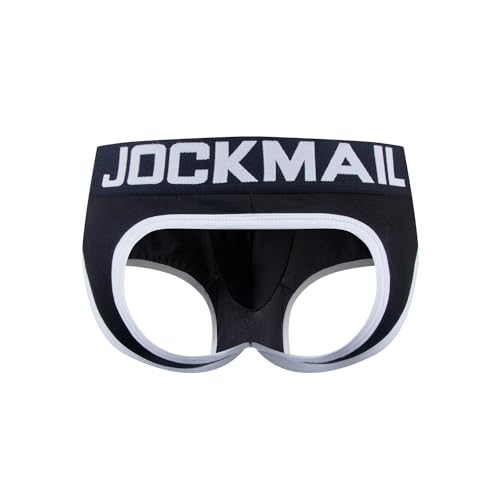 JOCKMAIL Mens Jockstrap Cotton Briefs Breathable Athletic Underwear for Athletic Supporter