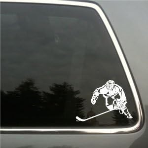 Ice Hockey Player Vinyl Decal small