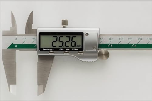 Image of 200mm Digital Vernier Caliper Stainless Steel Electronic Measuring Tool with LCD Display, 0.01mm Accuracy, Inch /MM Conversion, Precision Gauge for Engineering, Workshop & DIY Use (PLATINUM 200MM)