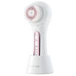 Face Scrubber Exfoliator,Facial Cleansing Brush Rechargeable IPX7 Waterproof with 5 Brush Heads,Electric Face Spin Brush for Exfoliating, Massaging and Deep Cleansing