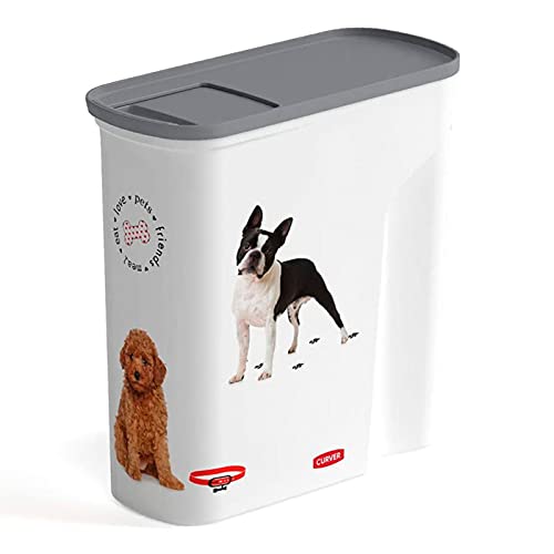 CURVER Verseuse Love Pet Dry Food Container Contenedor de Alimentos para Mascotas, Perro 6L, Tereftalato de Polietileno, 6 L
