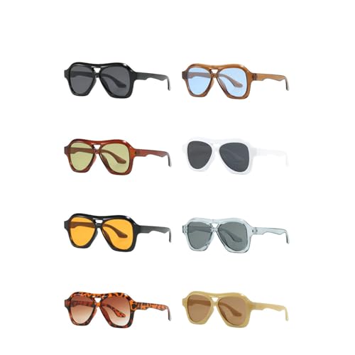 helena Big Frame Luxury Square Vintage Pilot Sunglasses Women For Men Punk Popular Oversized Outdoor Sun Glasses UV4003