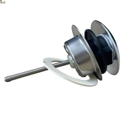 BricoLoco.com Tapón Lavabo Click clack Universal. Sistema de Mecanismo de Muelle Clic clac para convertir tapón Convencional de Rejilla en válvula Click clack. Lavabo, bañera, Fregadero (1)