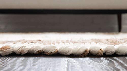 Tapete rectangular Unique Loom 61x91 cm blanco natural miniatura 5