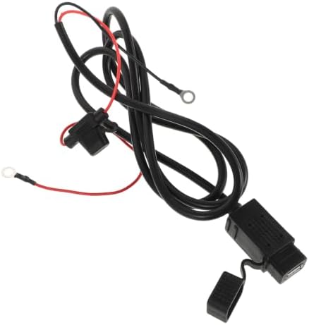 LIFKICH USB Phone Charger Adapter and Stable Power Transmission, with Protective Cover Abs and Metal Material Includes Motorcycle Compatible with Phone for Motorcycle and Scooter Use