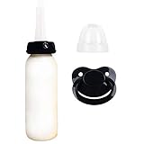 TEN@NIGHT Adult Baby Bottle with Adult Pacifier ABDL Love (Black)