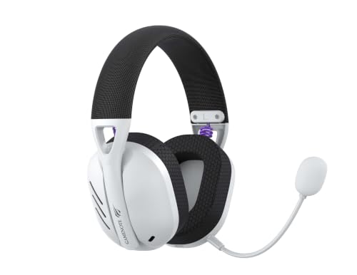 Havit Fone de Ouvido Headset Gamer Fuxi-H3 White Black, Com Fio e Sem Fio, Wireless 2,4GHz, Bluetooth, Cabo USB-C, Cabo 3,5mm