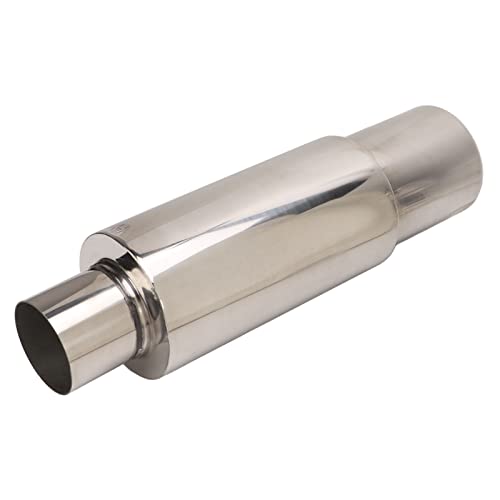 Opiniones y reviews de Tubos de escape de esta semana. 41 Aramox Resonador de Escape para Automóvil, Resonador de Silenciador de Escape Universal de Acero Inoxidable 2.5in Entrada 3.5in Tubo de Escape de Salida, Plata