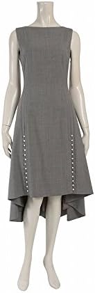 Amazon Co Jp アディアム Adeam ワンピース ノースリーブ ウール混 グレー 中古 服 ファッション小物