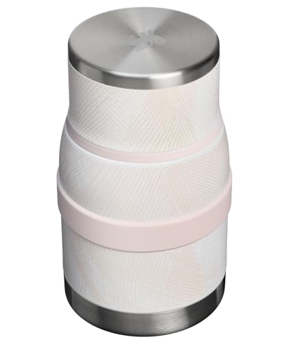 Image of STANLEY Adventure To-Go Food Jar and Spork 24 oz | Vacuum Insulated Food Container | Wide Mouth Screw On Lid | Packable for Travel | Stainless Steel with Leakproof Lid | BPA-Free | Sahara Plume