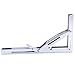 Amarine Made 2 PCS Heavy Duty Polished 304 Stainless Steel Folding Shelf Bench Table Folding Shelf or Bracket, Max Load: 550lb/250kg, Short Release Arm