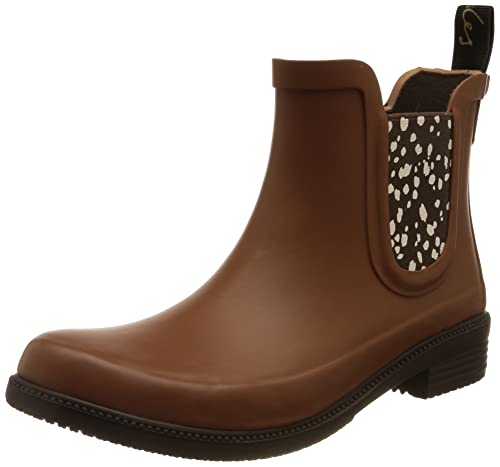 Joules Women's Rutland Rain Boot, Tan, 9 UK