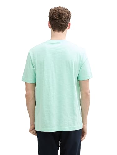 TOM TAILOR Herren 1045692 T-Shirt, 37105 - Bright Mint Green, S EU – Ansicht 3