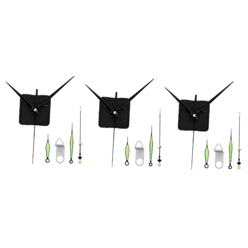 Uonlytech 3 Juegos De Movimiento De Reloj De Pared Relojes De Pared Mecanismo De Reloj Grande Modelos De Reloj Kits Mecanismo De Reloj Silencioso Mecanismo De Movimiento De Reloj