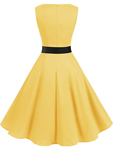 Image of Gardenwed Women's Vintage Dress Sleeveless Cocktail 1950s Dresses Retro Tea Party Swing