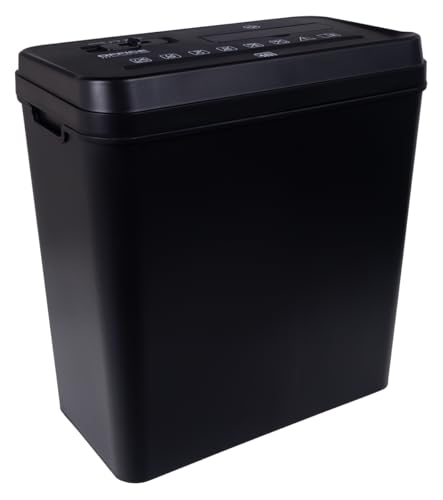 Office Products niszczarka do papieru, CD/DVD, 10 arkuszy, przekrój, pojemnik 14 l/czarna/niszczarka papieru do małego biura i użytku domowego