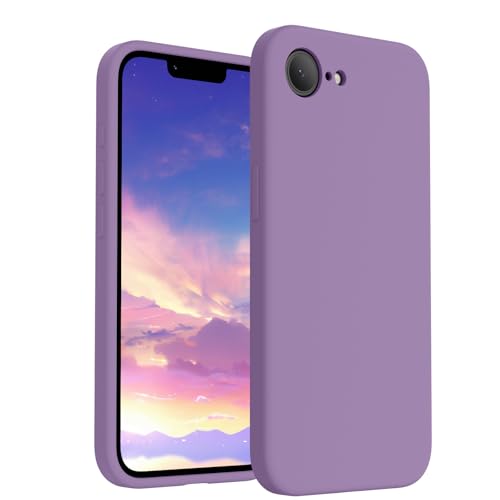 Image of FireNova Magnetic for iPhone 17e Case /iPhone 16e Case, Compatible with MagSafe, [Silicone Camera Protection] Microfiber Lining Phone Case, 6.1 inch, Light Purple