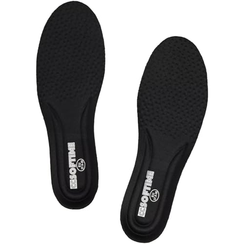 Image of CCSOFTIME 4D Cloud Insoles - Memory Foam Inserts Super Soft Ultra Comfort Shoe Insole, Shock Absorption for Feet Relief Sole Inserts for Men and Women Black US5-5.5