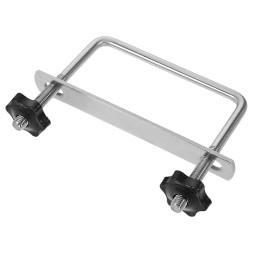 Installation précise de barre de toit avec cette fixation en métal argenté antichoc