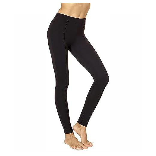 No Nonsense Women's Ponte Knit Pintuck Legging, Black, L