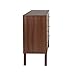 Prepac Milo Mid-Century Modern 6 Drawer Double Dresser for Bedroom, Wide Chest of Drawers, Contemporary Bedroom Furniture, 16.75