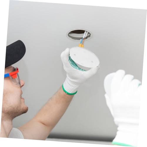 Couvercle de Boîte Électrique Octogonal et Cache-trou Plafond Blanc Polyvalent