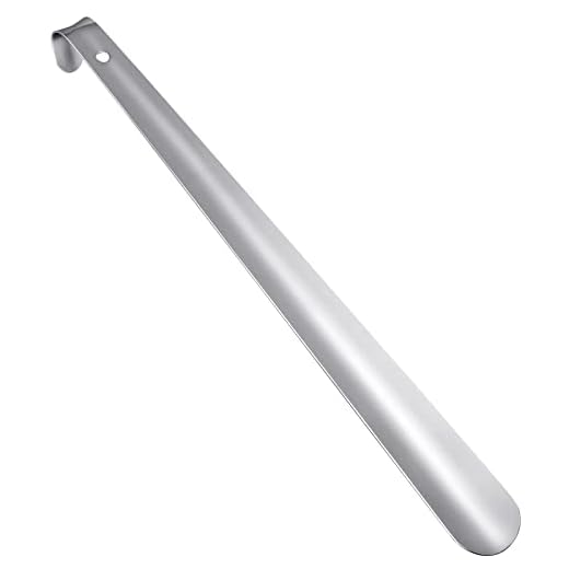 Weiye Long Metal Shoe Horn - 16.5 inch Heavy Duty Stainless Steel Shoehorn