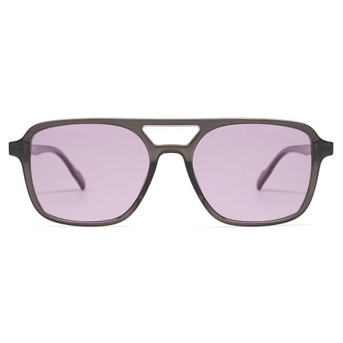 Image of SOJOS Retro Aviator Sunglasses for Women Men,Trendy Rectangle Womens Mens Shades Sun Glasses SJ2202