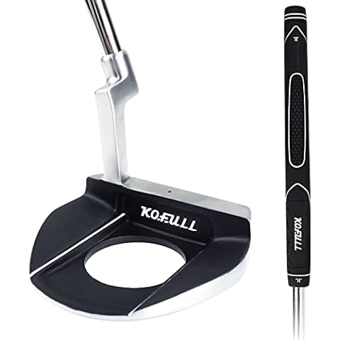 KOFULL Golf Putter-Golf Putters for Men Right Handed, Golf Men's Putter, Mens Putters Right Hand, Men Golf Putter with Ball Picking Function Stainless Steel Head & Shaft for Golf Putting Cover